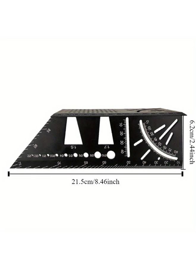 1pc Multi Functional PVC Angle Measuring Ruler 45 and 90 Degree Markings for 3D Woodworking and Drawing - Image 5