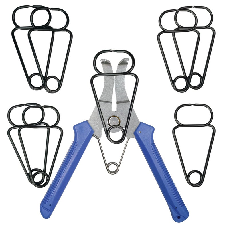 IRONSTAR Miter Spring Clamps Pliers for Woodworking Including 8 Spring Clamps