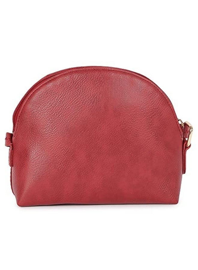 Fastrack Women‚Äôs Round Small Everyday Sling Bag (Bright Maroon) - Image 2
