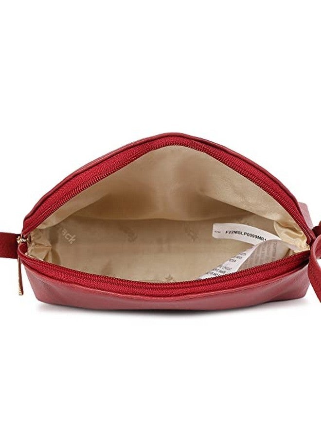 Fastrack Women‚Äôs Round Small Everyday Sling Bag (Bright Maroon) - Image 3