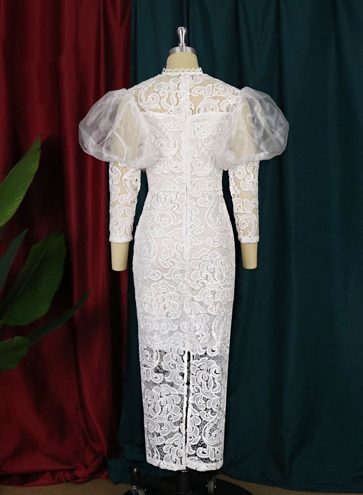 Loquat Fashionable And Generous Dress White  - Image 2