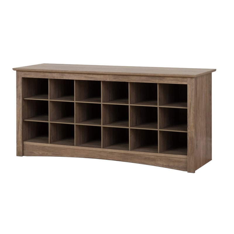 Prepac Prepac Entryway Shoe Cubbie Bench unspecified Drifted Gray