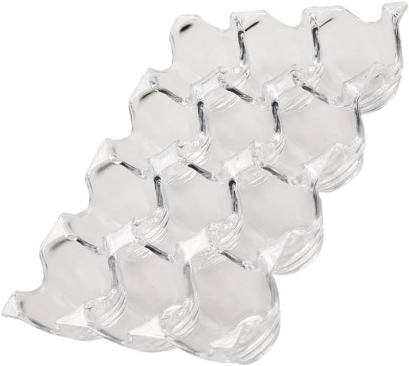 Wide range usage design Luxshiny Acrylic 12-grid Egg Storage Container Egg Tray Refrigerator Holder Anti-collision Case for Kitchen and Home Use Flexible usage build - Image 1