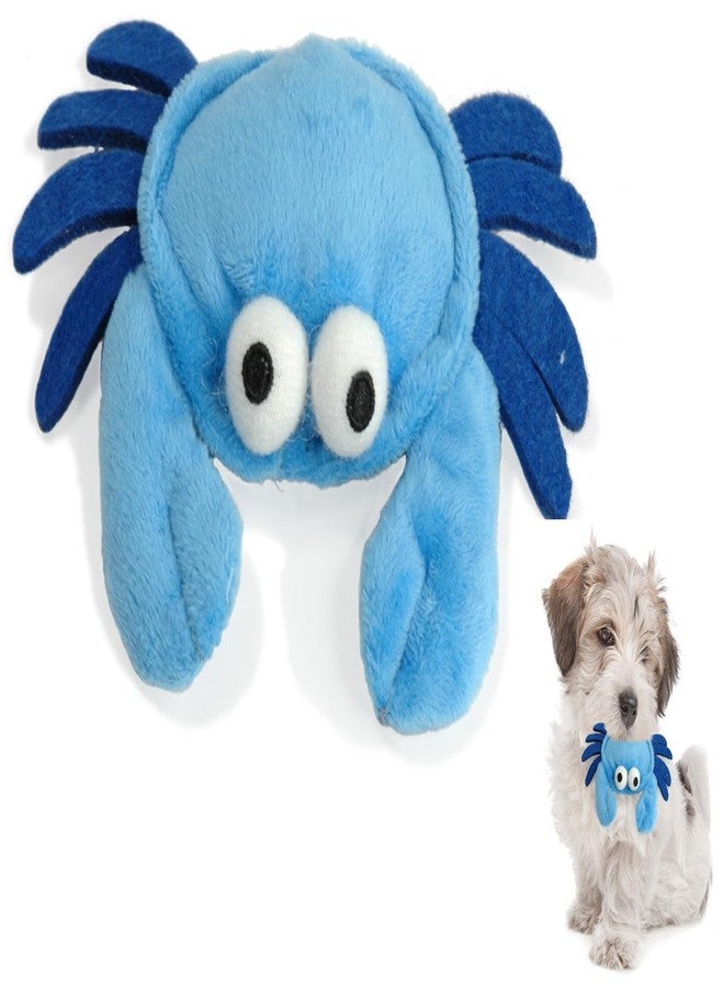 Glory To Dog لعبة سلطعون أزرق قطيفة من Glory To Dog TinyToy للكلاب الصغيرة - Image 1