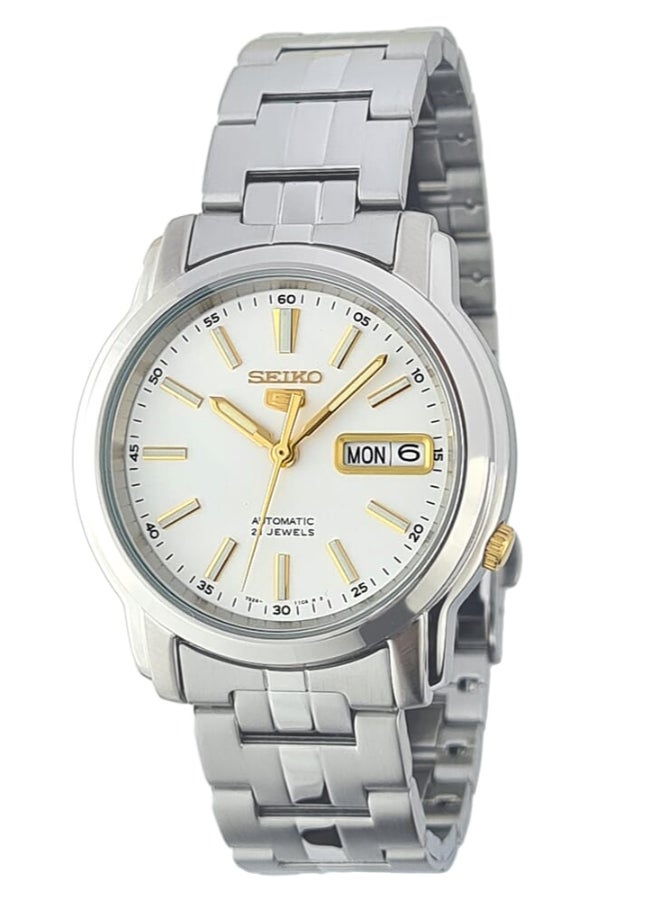 Seiko Classic 21 Jewels 38 mm Stainless Steel Watch for Men SNKL77K1 - Image 1