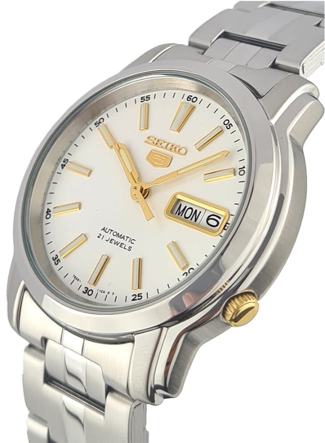 Seiko Classic 21 Jewels 38 mm Stainless Steel Watch for Men SNKL77K1 - Image 2