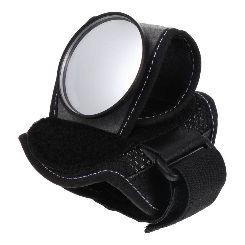 360 Degree Rotating Rear View Wristband Mirror with Retroreflector for Bicycle Cycling Safety - Image 2