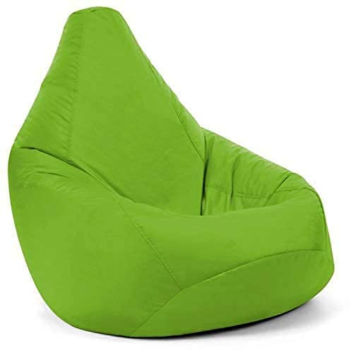 Generic LEXAVI Brand Combo Beanbag with Footrest Prefilled with Beans XXXL Green  - Image 4
