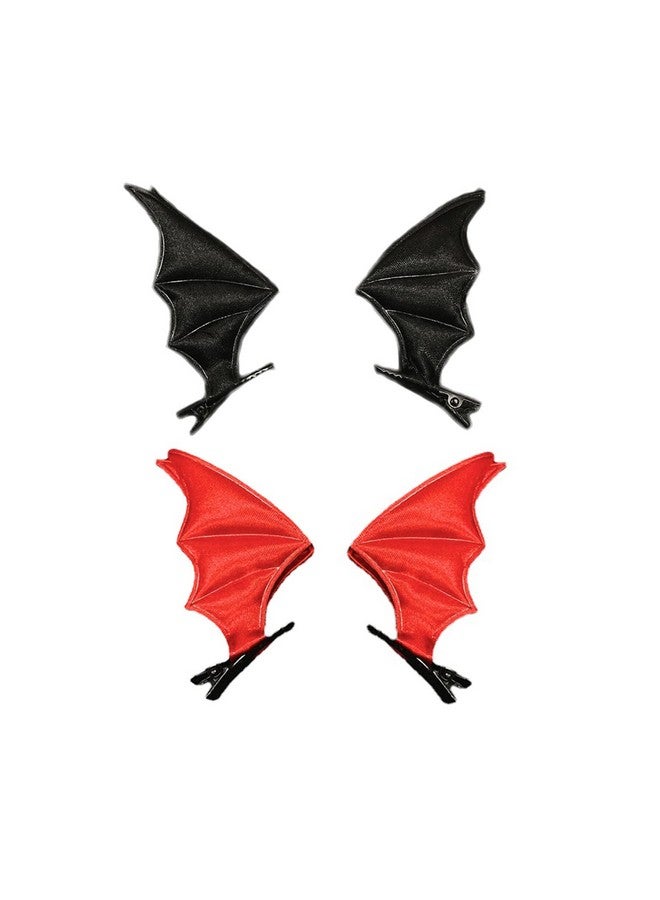 BBTDIN Halloween Bat Wing Clip Halloween Devil Wing Hair Clips Halloween Black Bat Wing Pin Bhwh14 (Seta) - Image 5