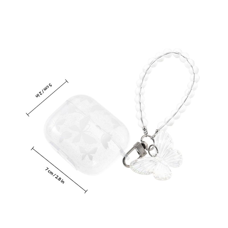 Butterfly Glitter TPU Case Cover For Airpods Pro 1 2 Protective Earbud Sleeve - Image 3