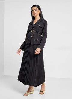 Khizana Blazer Set With Pleated Skirt  - Image 1