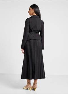 Khizana Blazer Set With Pleated Skirt  - Image 2