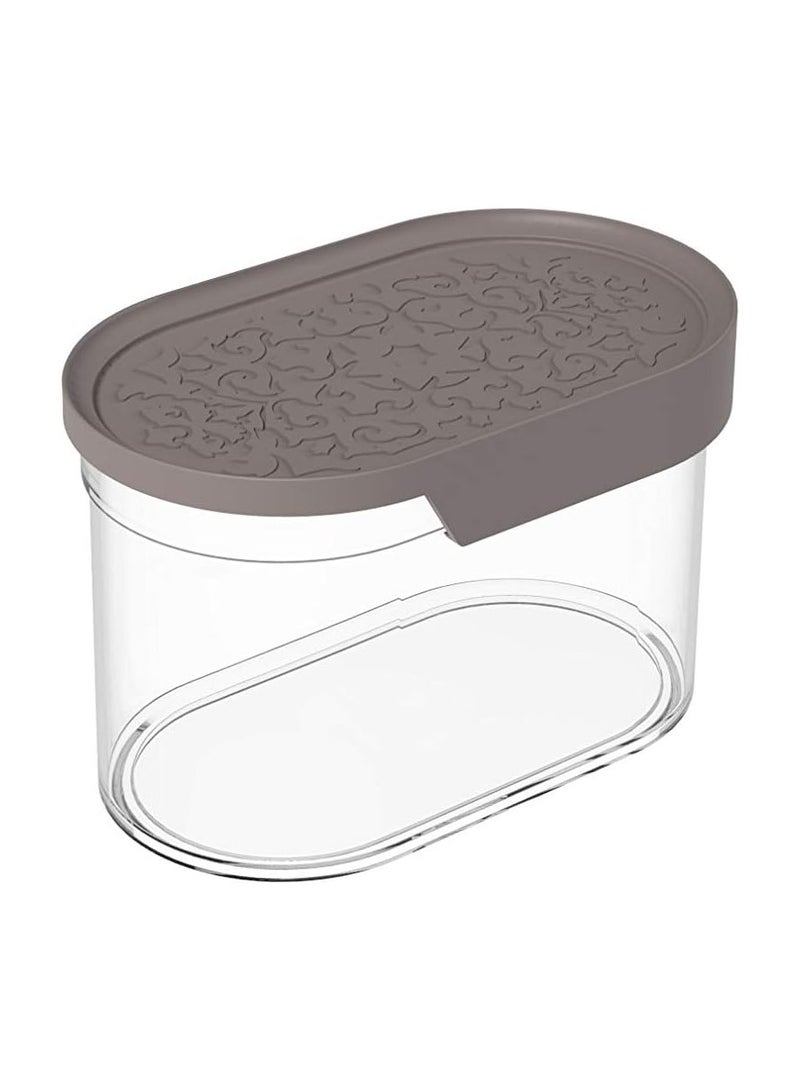 Biesse Plastic Oval Food Storage and Preserving with Brown lid 0.750L - Image 3