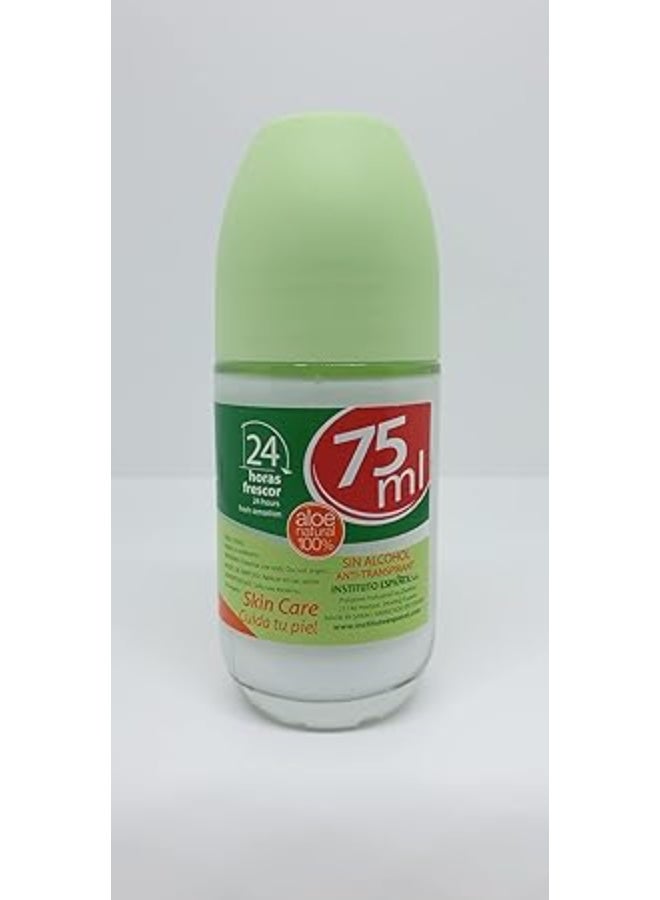 Instituto Espanol Instituto Español Aloe Vera Roll-On Deodorant 75ml - Image 3