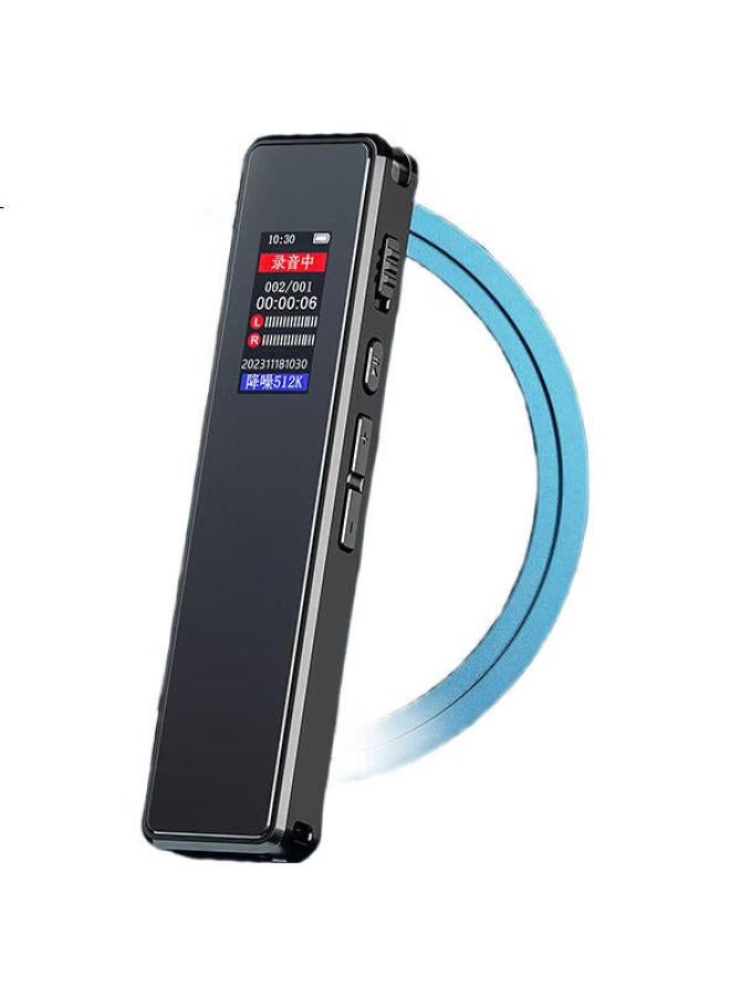 Newsmy Newman Voice Recorder H5 64Gb One-Button Recording Professional Hd Long-Range Voice-Controlled Noise Reduction For Study, Interviews, Meetings, Training, Ultra-Long Standby Recording Device Black - Image 1