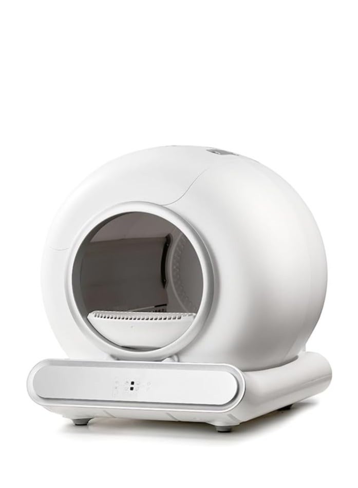 Whiskers & Wag Self Clenaing Litter Box Automatic Cat Litter Box 65L Large Capacity,Upgraded Ionic Remove Odor, APP Monitor, Low Noise Pet Supplies, Multiple Sensors for Multiple Cats with 4 Bags - Image 1