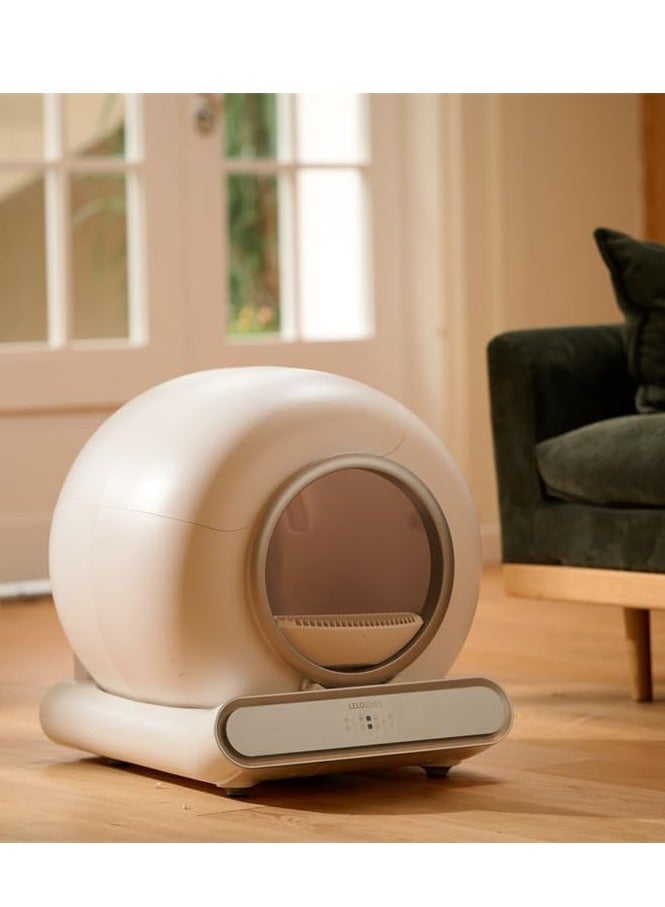 Whiskers & Wag Self Clenaing Litter Box Automatic Cat Litter Box 65L Large Capacity,Upgraded Ionic Remove Odor, APP Monitor, Low Noise Pet Supplies, Multiple Sensors for Multiple Cats with 4 Bags - Image 4