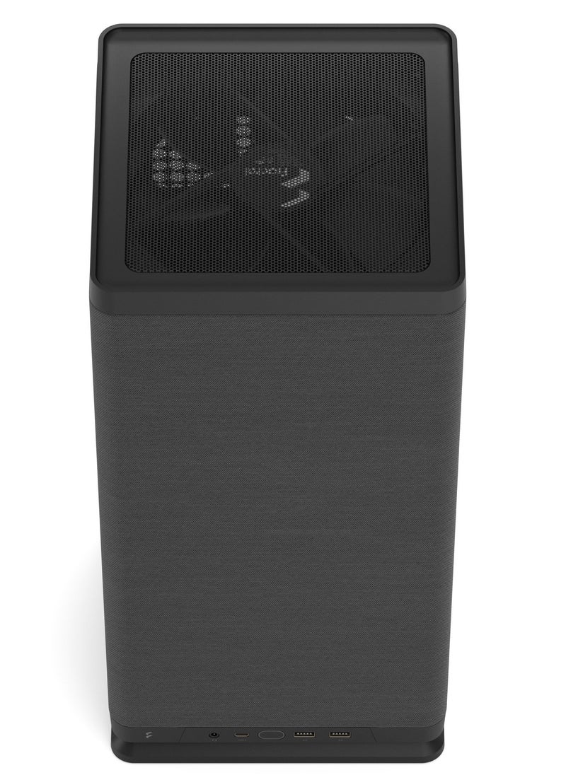 Fractal Design Mood Mini-ITX Small Form Factor PC Case, Motherboard Supports Upto mITX, GPUs Supports up to 325 mm, Rear magnetic filter mesh, with PCIe 4.0 Riser, FD-C-MOD1N-02  - Image 3
