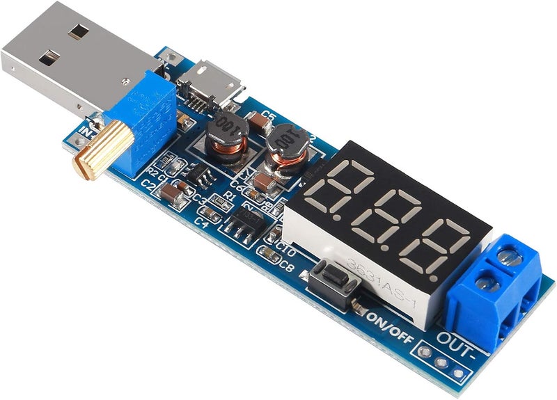 ALMOCN 3pcs USB Buck Boost Converter 3.5V-12V to 1.2V-24V DC-DC Step Up Step Down Power Supply Module Voltage Regulator 5V to 3.3V 9V 12V 18V 24V - Image 5