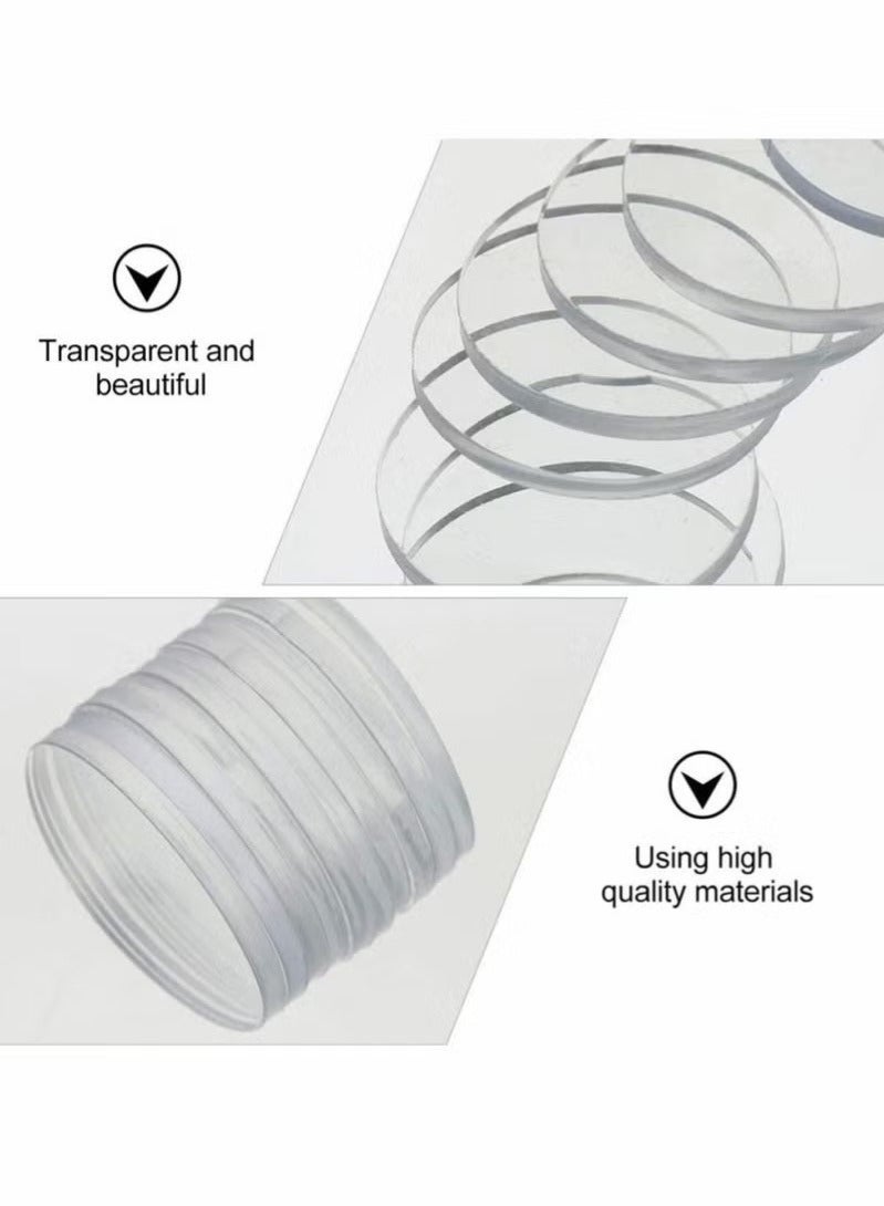 Clear Glass Table Top Bumper Non-Adhesive Pads, Glass Table Top Spacer Transparent Round Silicone Door Handle Bumper for Doorknobs/Desk/Cabinets/Drawers/Furniture(20 Pcs, 25 x 3 mm) - Image 5