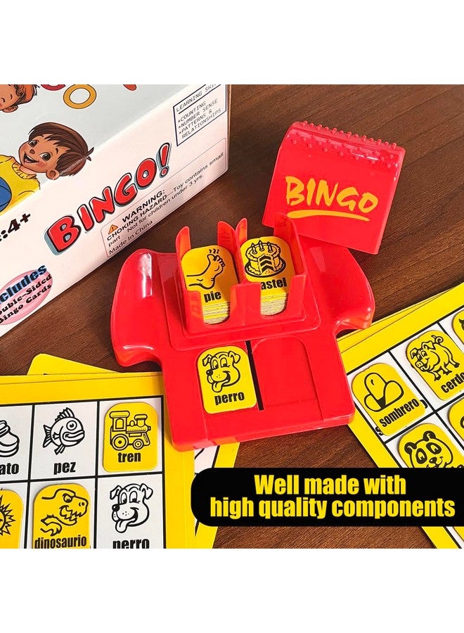 Magictodoor Magictodoor Spanish Vocabulary Bingo for Kids | Educational Learning with Sight Words | Boosts Language and Matching Skills | Ideal for Classroom and Home Use | Spanish Board Game - Image 3