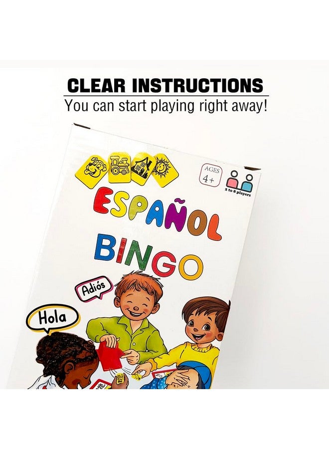 Magictodoor Magictodoor Spanish Vocabulary Bingo for Kids | Educational Learning with Sight Words | Boosts Language and Matching Skills | Ideal for Classroom and Home Use | Spanish Board Game - Image 2
