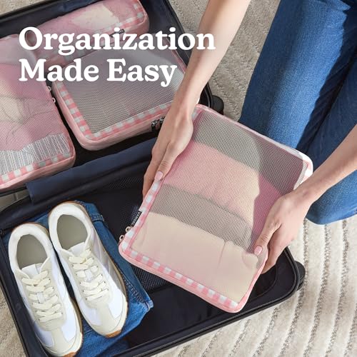 VANDEL Space-Saving Compression Packing Cubes for Kids + Women, Compressible Carry On Suit Case Organizer Luggage Kids Packing Cubes for Baby Bag Organizer Pouches for Luggage, Treavel Suitcase Cube - Image 4