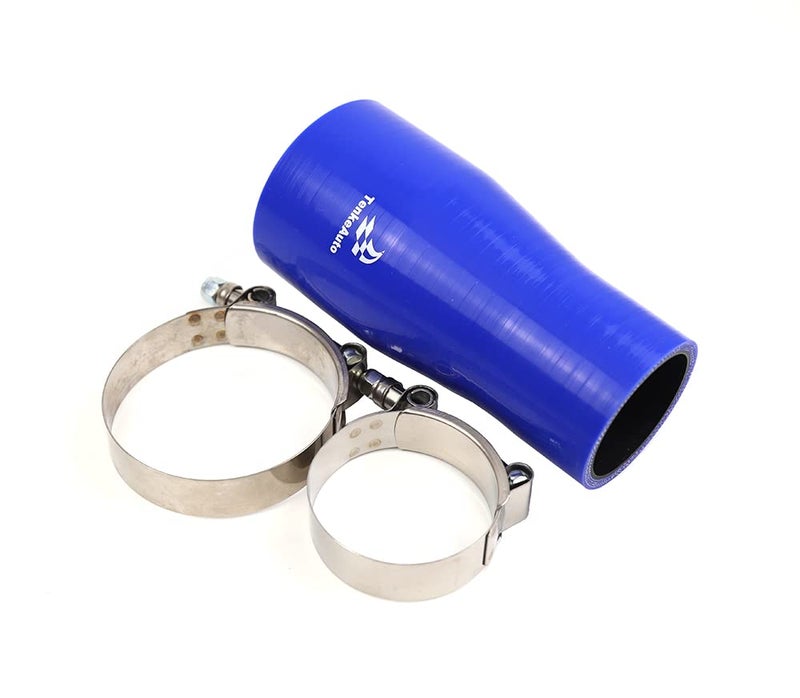 TenkeAuto 6 Length High Performance 4Ply Reinforced 2 to 275 ID Straight Reducer Silicone Hose Coupler With SS T Bolt Clamp 2275 BLUE - Image 3