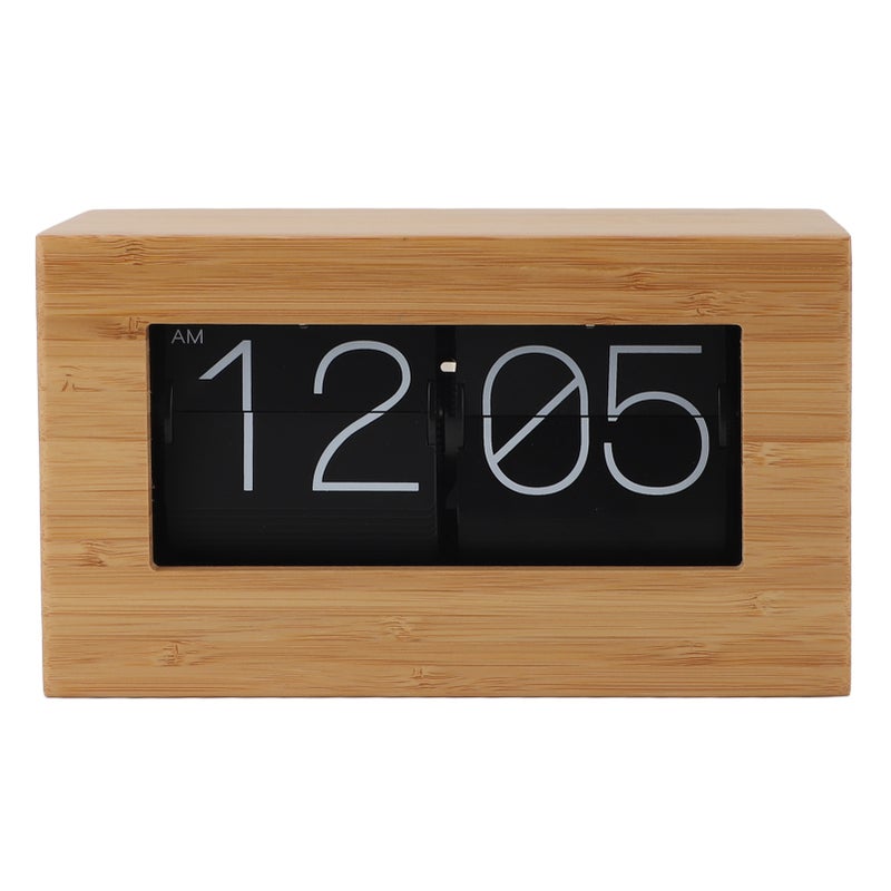 Automatic Page Turning Clock Vintage 12 Hours Digital Display Mechanical Flip Down Clock for Home Living Room Office Decor - Image 1