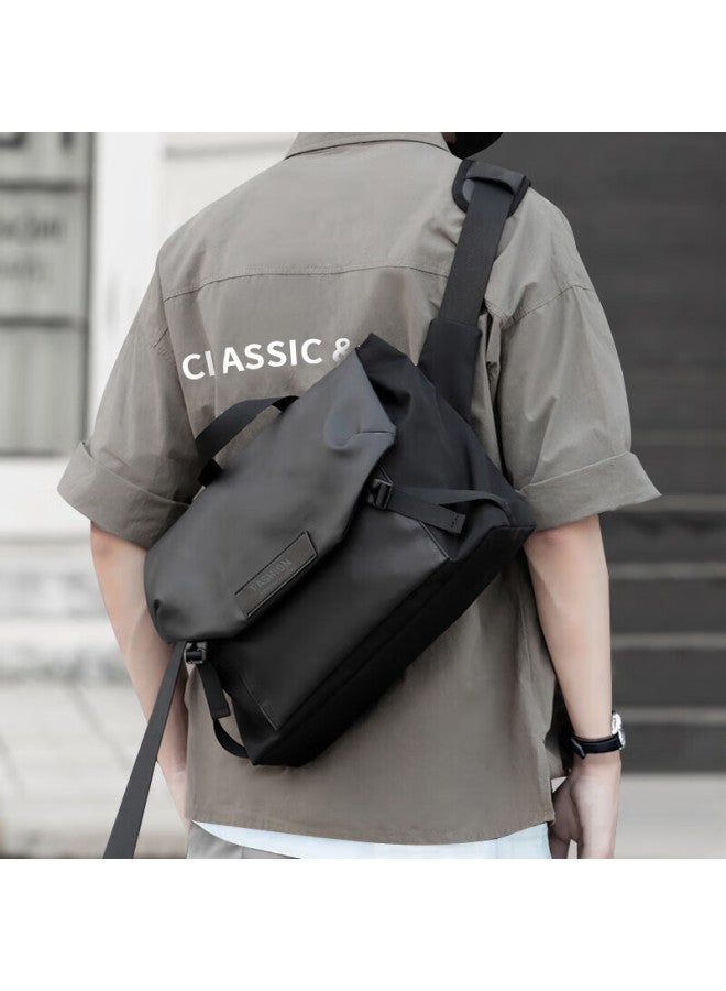 Viney Crossbody Bag, Men's Simple Shoulder Bag, Fashionable Trendy Cycling Messenger Bag, Versatile And Stylish Backpack For Me - Image 1