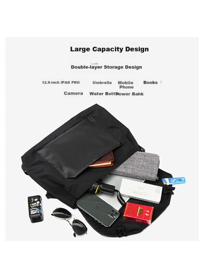 Viney Crossbody Bag, Men's Simple Shoulder Bag, Fashionable Trendy Cycling Messenger Bag, Versatile And Stylish Backpack For Me - Image 3