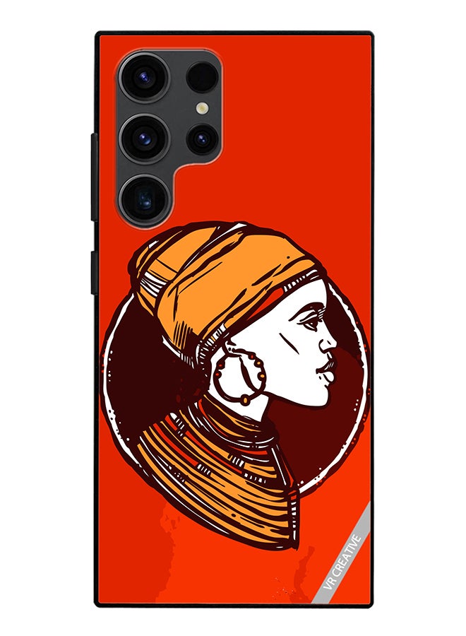 VR CREATIVE Protective Case Cover For Samsung Galaxy S24 Ultra African Woman Design Multicolour - Image 1