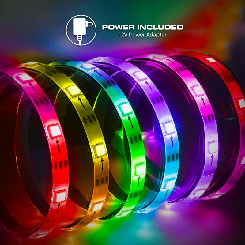 Monster Smart RGB+IC LED Strip Lights 50ft â€“ Sound Reactive Strip Lights for Bedroom, App & Voice Control, RGB Light Strip for Room, Alexa Google Home, Razer Chroma Sync - 270 RGB+IC LED Lights - Image 5