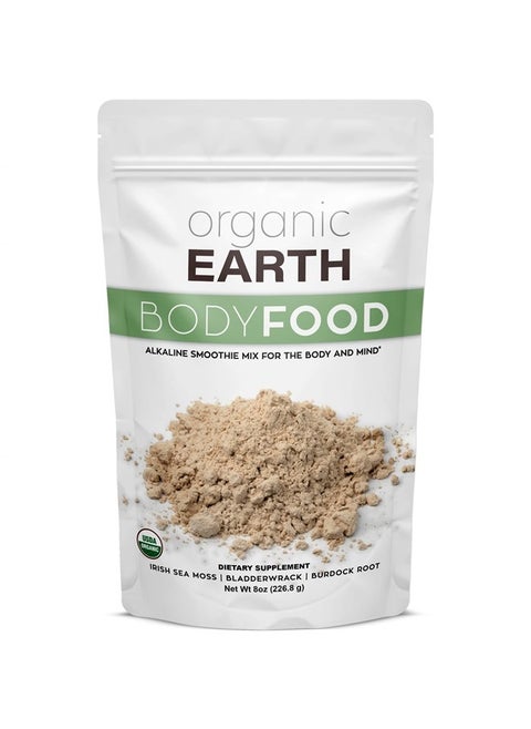 Irish Sea Moss Powder 8oz - Wildcrafted Sea Moss Organic with Bladderwrack & Burdock Root Powder - Thyroid, Digestion Support & Healthy Skin - USDA Certified Organic