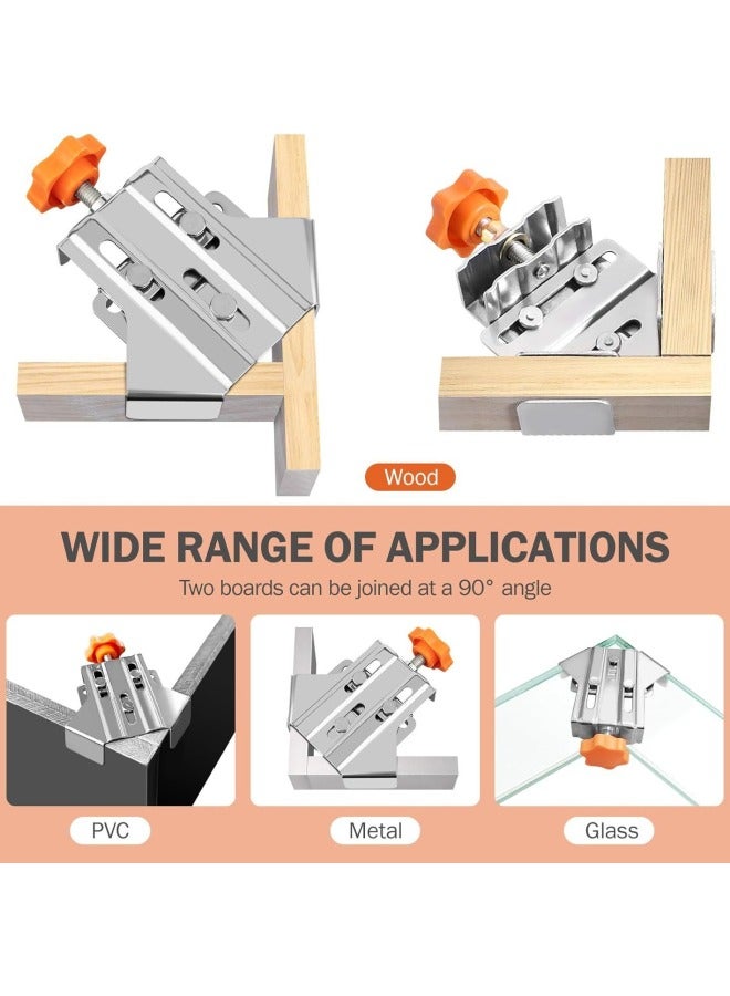 Right-angle Clip 90 Degree Holder Photo Frame Clip Frame Clip Strong Stainless Steel Set Clip Woodworking Tools-Specification Model:Stainless Steel Section B (opening)  - Image 5