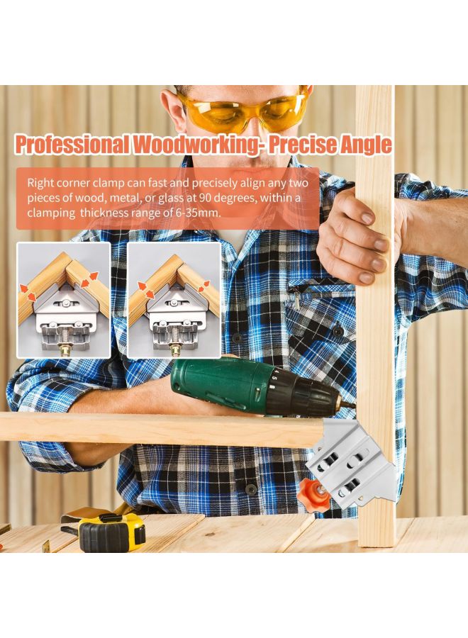 Right-angle Clip 90 Degree Holder Photo Frame Clip Frame Clip Strong Stainless Steel Set Clip Woodworking Tools-Specification Model:Stainless Steel Section B (opening)  - Image 4