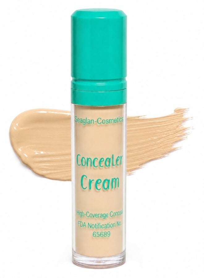 Sandra Concealer Cream Matte 8ml – Medium to High Coverage Face & Under Eye Concealer for Dark Circles, Blemishes, Redness, Acne Marks & Uneven Skin Tone, Lightweight Creamy Blendable Formula, Natural Matte Finish, Long-Lasting Wear, Smooth-Looking Complexion for Daily Makeup -(Color 30 ) - Image 1