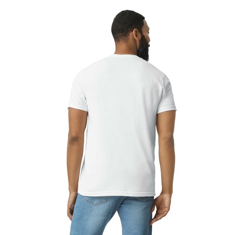 Gildan Adult Softstyle CVC Short Sleeve T-Shirt, Style G67000/G64000CVC, Multipack, White (4-pack), Large - Image 4