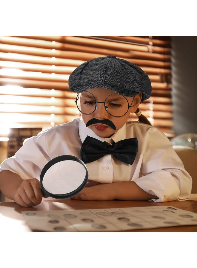 Kasyat Kasyat 6 Pcs Detective Costume Accessories Adult Detective Hat Man Inspector Costume Set for Halloween Costume(Vintage Style) - Image 5