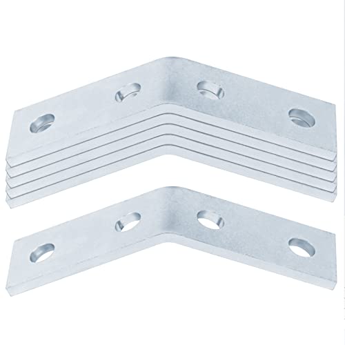 OTTFF 6 Pack 45 Degree Angle Bracket Fitting for 1-5/8" Strut Channel, 4 Hole Corner Brace Connector, 7/32" Thick - Image 3