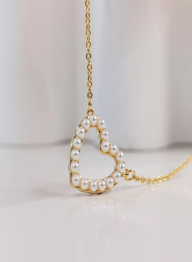 Zeffy Cute Heart Necklace 18k Gold/Silver Plated Tiny Heart Pendant Choker Necklaces Gold Love Heart Chain Necklace for Women Dainty Gold Jewelry Valentines Day Gifts for Women Girls Teen Girls, 19 - Image 5