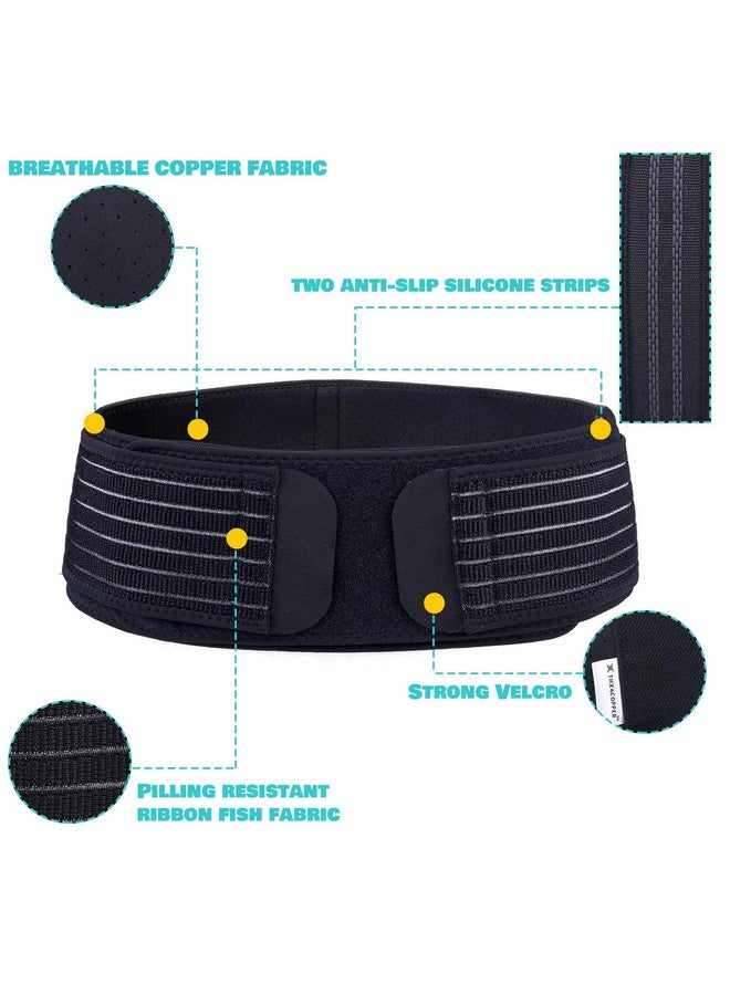 Thx4COPPER Compression Adjustable Sacroiliac Hip Waist Compression Belt, Lower Back Support Brace, Pain Relief for Sciatica, Pelvis, Lumbar,Nerve,Leg,SI Joint,Anti-Slip Pelvic for Men/Women - Image 2