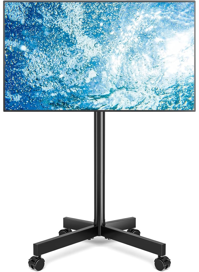 ستاند تلفزيون بعجلات قابل للتحريك لحجم 23-55 بوصة – حامل تلفزيون متحرك قابل لتعديل الارتفاع - Image 1