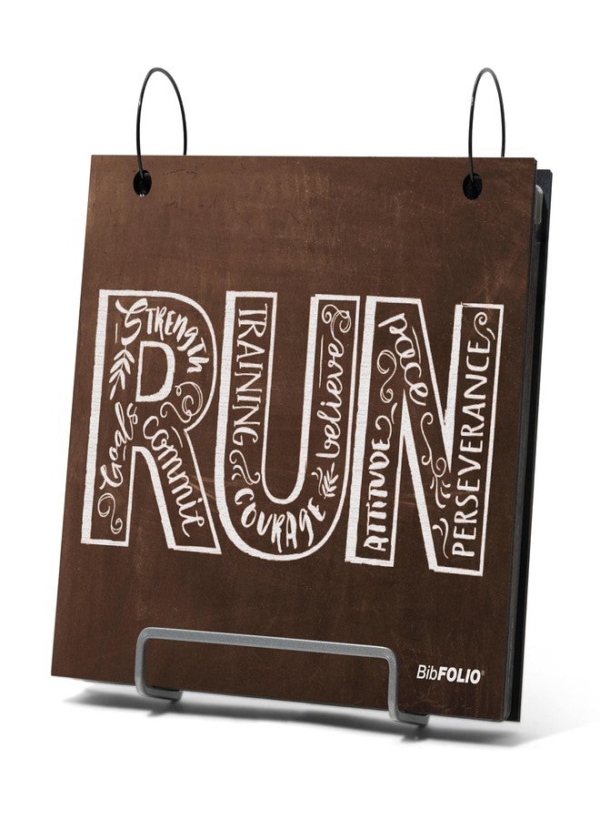 جون فور أ ران ألبوم أرقام سباق الجري من Gone For a Run BibFOLIO - إلهام للجري - أسود/أبيض - Image 2