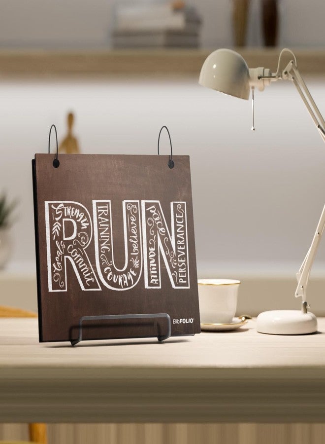 جون فور أ ران ألبوم أرقام سباق الجري من Gone For a Run BibFOLIO - إلهام للجري - أسود/أبيض - Image 4
