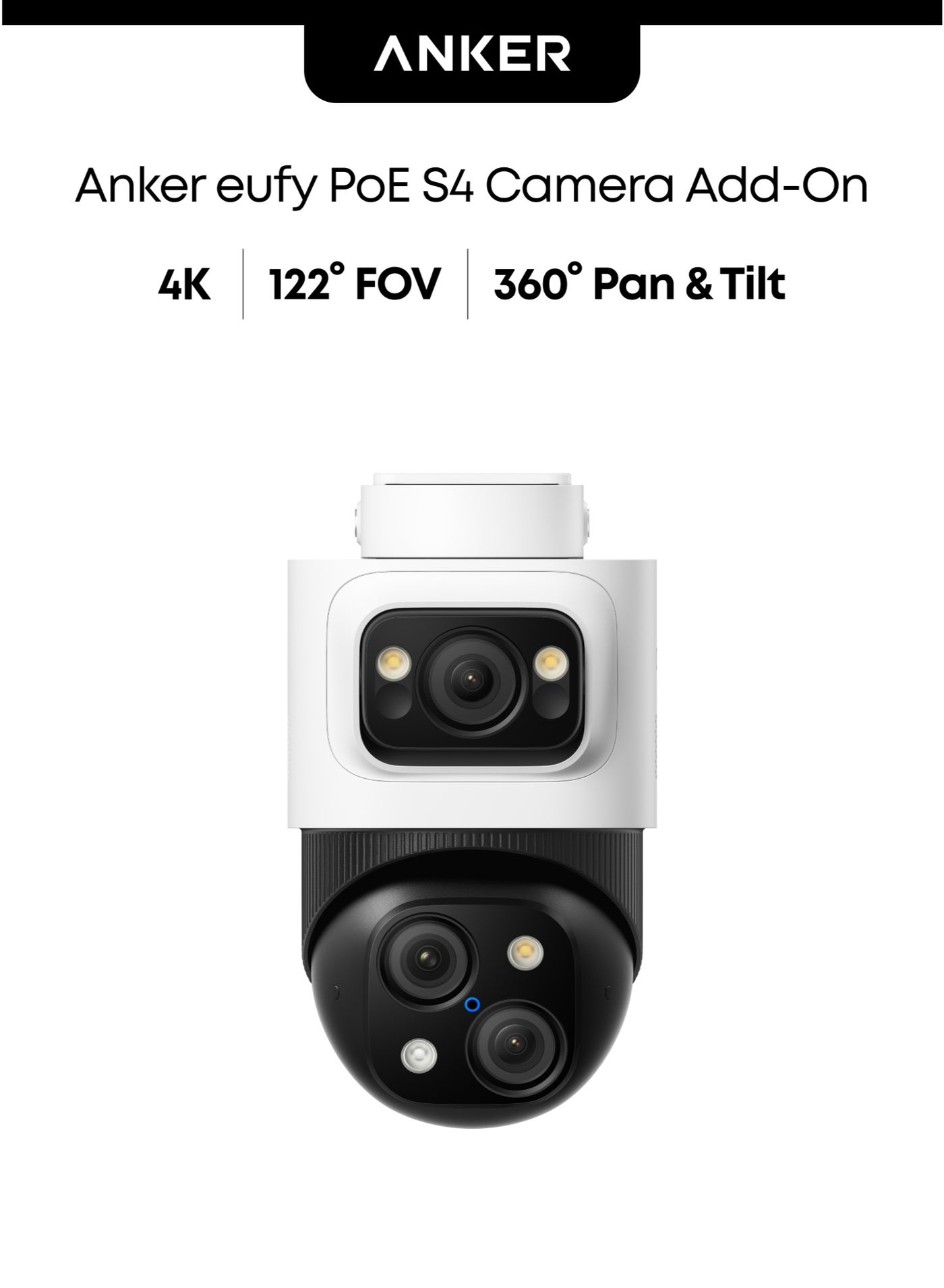 يوفي Eufy Security Poe bullet-ptz Cctv Camera S4 add-on