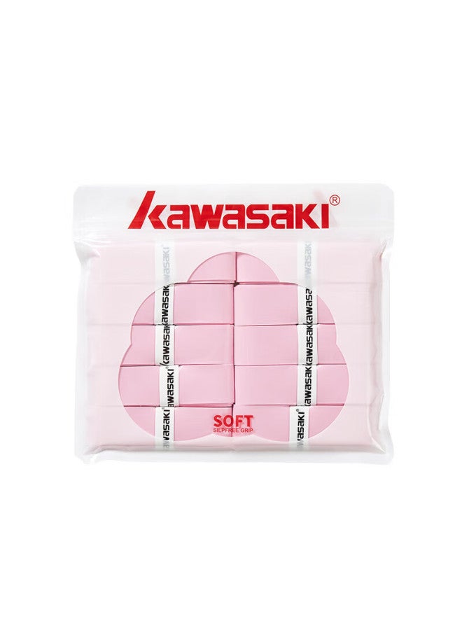 Kawasaki Badminton Grip Tape, Soft And Elastic, Sticky, Shock-absorbing, Non-slip, Sweat-absorbing, Ultra-soft 001 Lotus Pink - Image 4