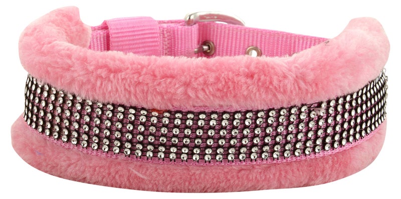 Skora Nylon Pink 1 inch Fur Harness, Collar & Leash (Chest Size : 26-30 inch) Medium Dog Harness & Leash (Medium, Pink) - Image 5