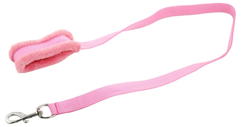 Skora Nylon Pink 1 inch Fur Harness, Collar & Leash (Chest Size : 26-30 inch) Medium Dog Harness & Leash (Medium, Pink) - Image 3
