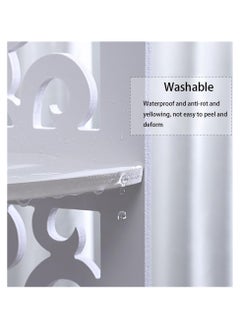 XICEN Bathroom Corner Shelf, Floor-to-Ceiling Shelf Unit, Kitchen and Toilet Corner Multi-Layer Storage Racks(White,47.2x11in)  - Image 5